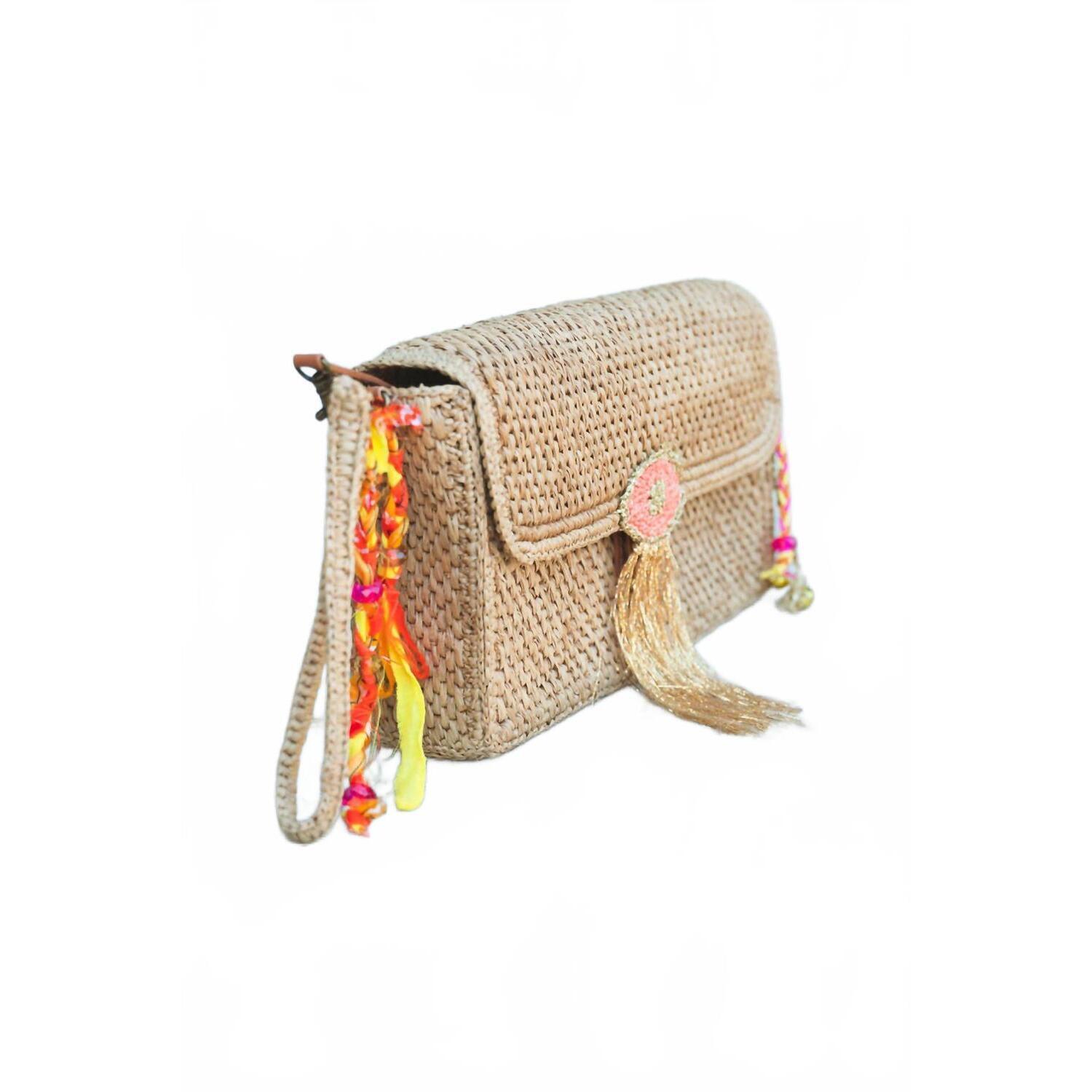 New Les Nobourgeoises Neo Rosana Bag In Apricot